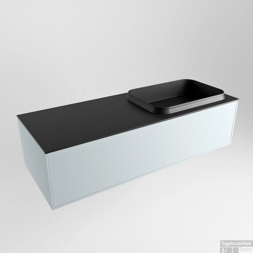 Badkamermeubelset Mondiaz Erin 120 Cm Met 1 Lade Met RIDGE Wastafel Rechts Urban Zonder Kraangaten Greeploos Mat Clay 4 Badkamermeubelset Mondiaz Erin 120 Cm Met 1 Lade Met RIDGE Wastafel Rechts Urban Zonder Kraangaten Greeploos Mat Clay - Afbeelding 4