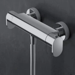 Douchethermostaat Hotbath Friendo Onderaansluiting 2-knop Chroom