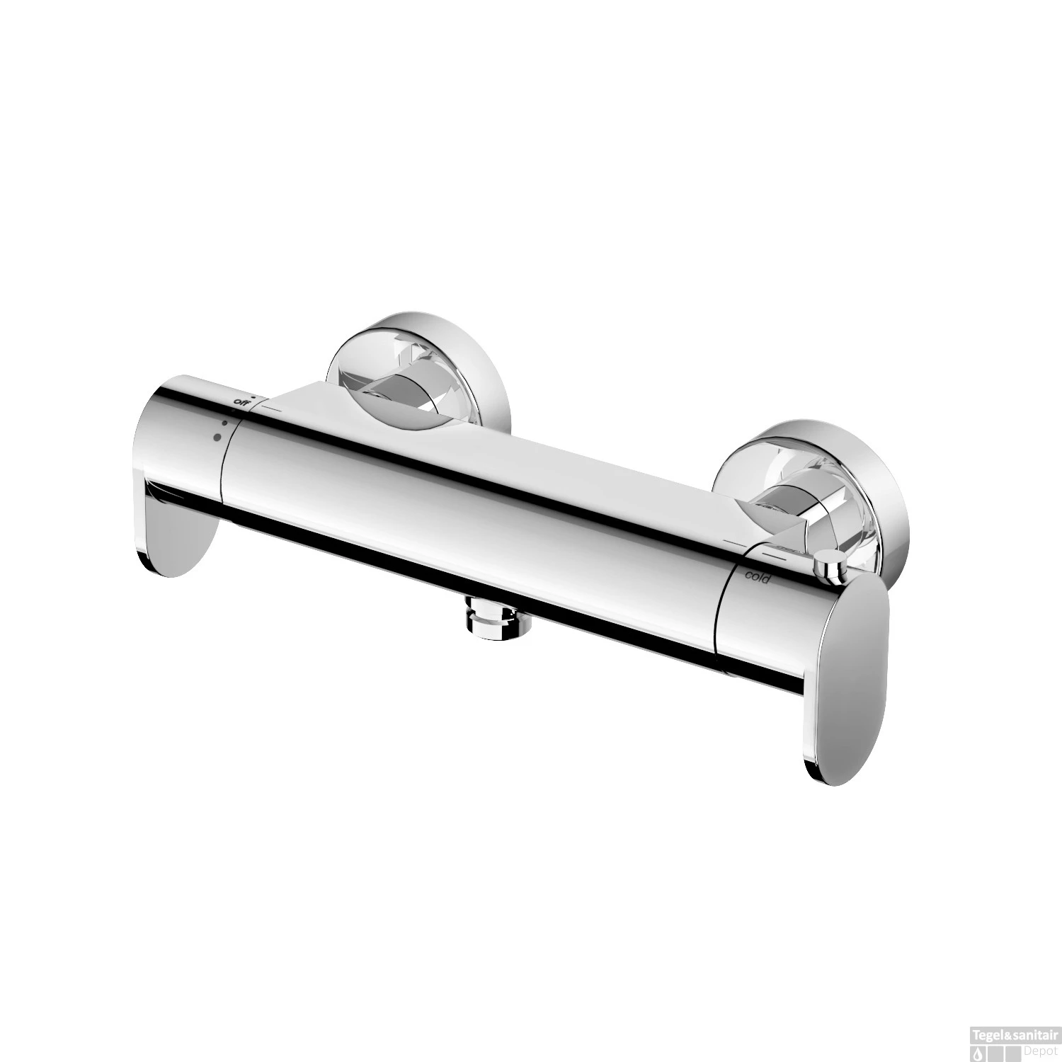 Douchethermostaat Hotbath Friendo Onderaansluiting 2-knop Chroom 2 Douchethermostaat Hotbath Friendo Onderaansluiting 2-knop Chroom - Afbeelding 2