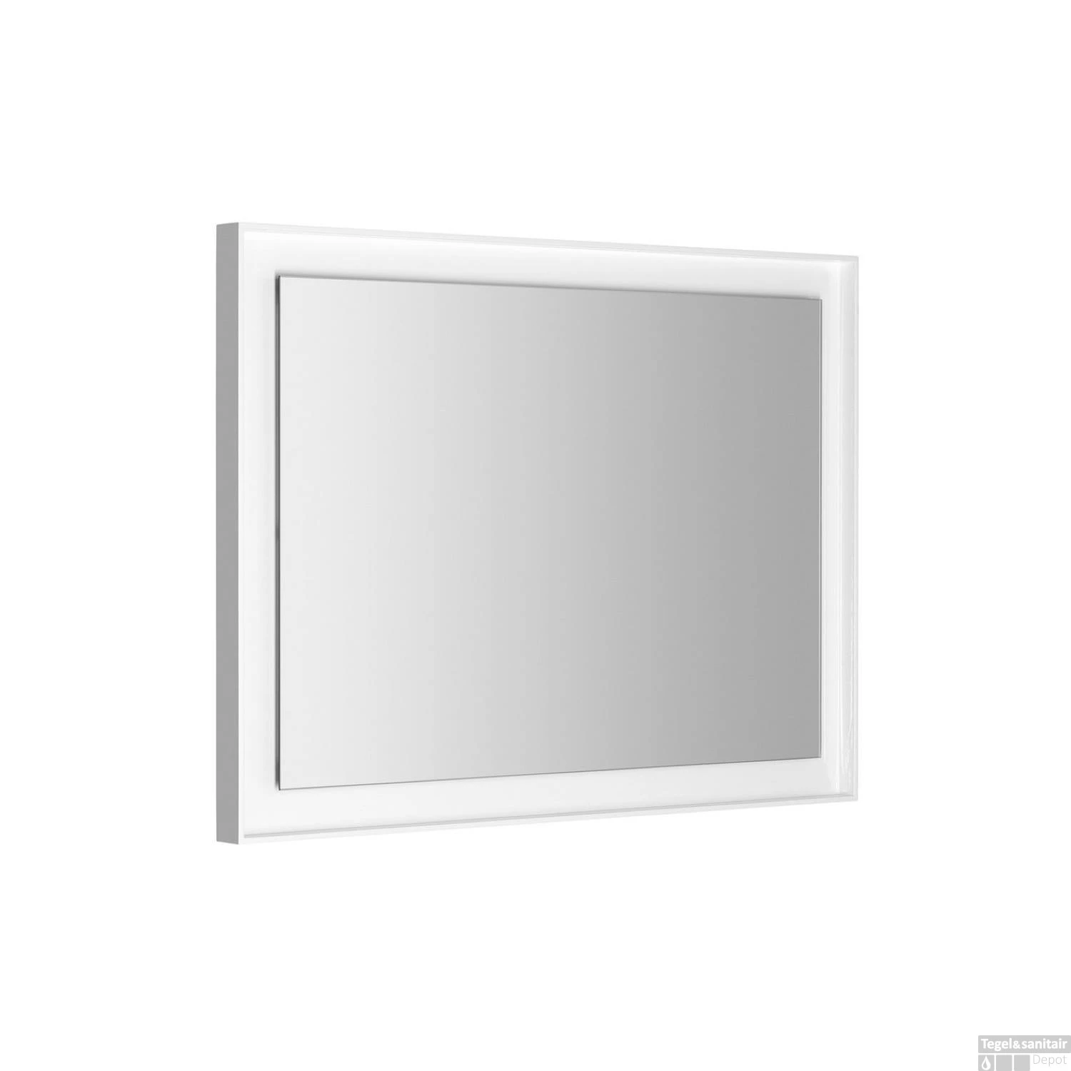 Badkamerspiegel Sapho Flut 60x80 Cm LED-Verlichting Omlijsting Wit 2 Badkamerspiegel Sapho Flut 60x80 Cm LED-Verlichting Omlijsting Wit - Afbeelding 2