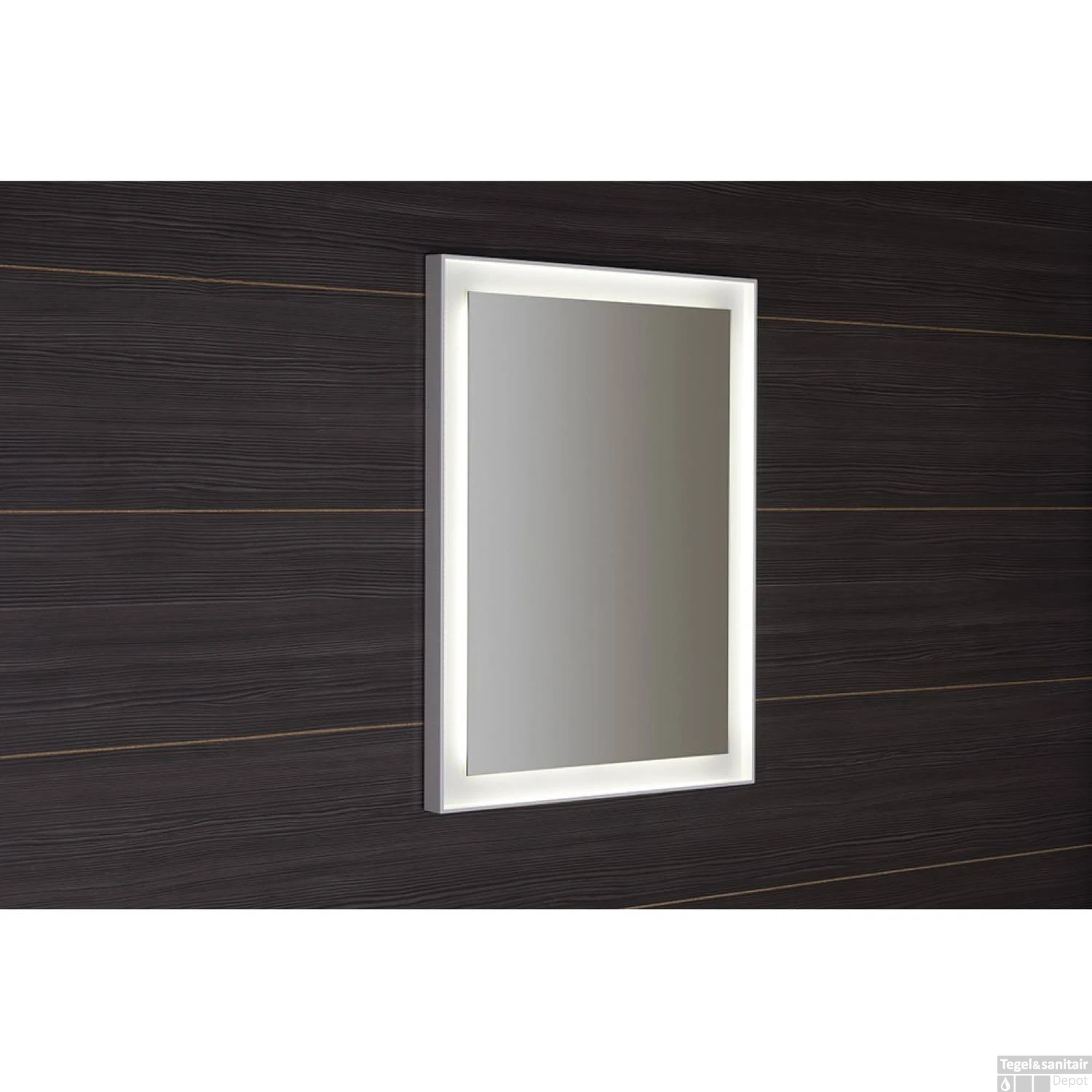 Badkamerspiegel Sapho Flut 60x80 Cm LED-Verlichting Omlijsting Wit 11 Badkamerspiegel Sapho Flut 60x80 Cm LED-Verlichting Omlijsting Wit - Afbeelding 11