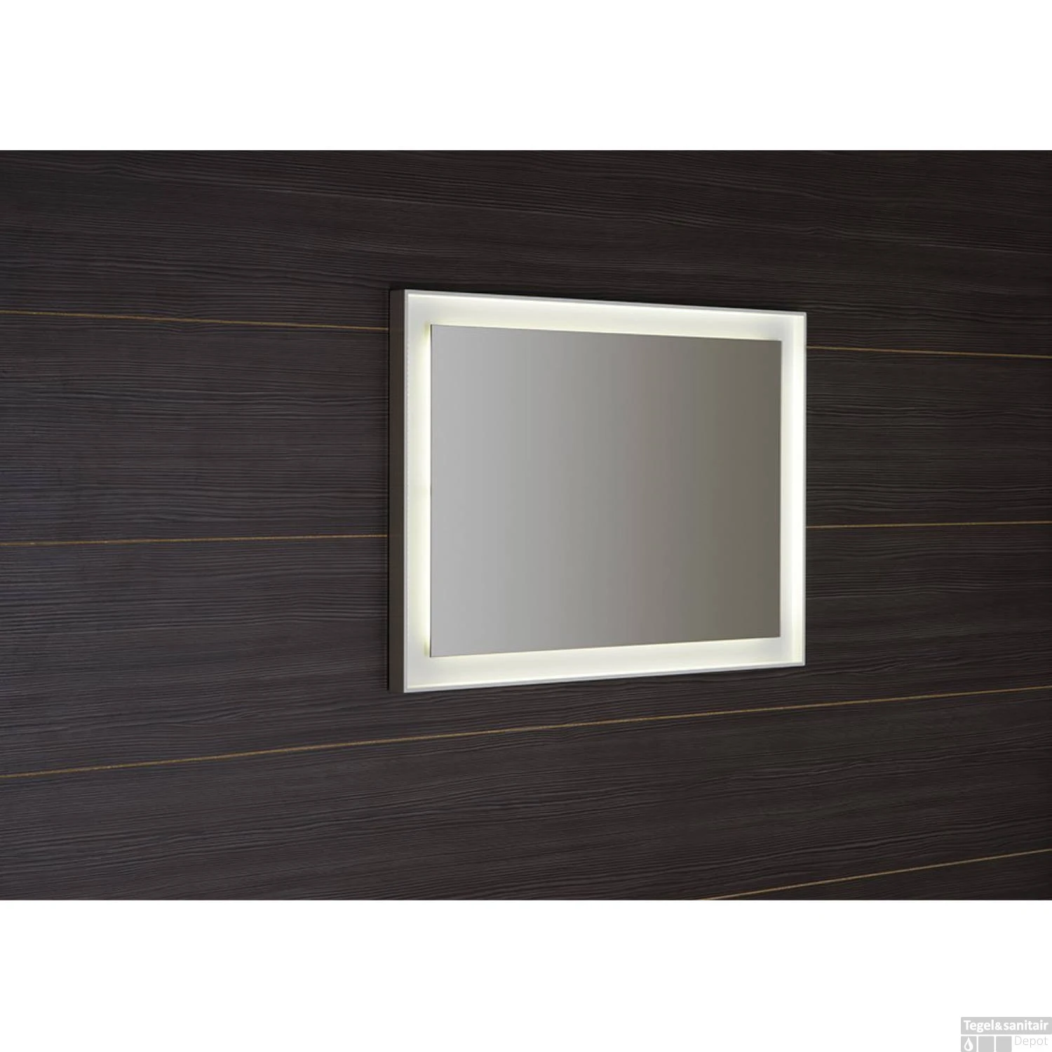 Badkamerspiegel Sapho Flut 60x80 Cm LED-Verlichting Omlijsting Wit 7 Badkamerspiegel Sapho Flut 60x80 Cm LED-Verlichting Omlijsting Wit - Afbeelding 7