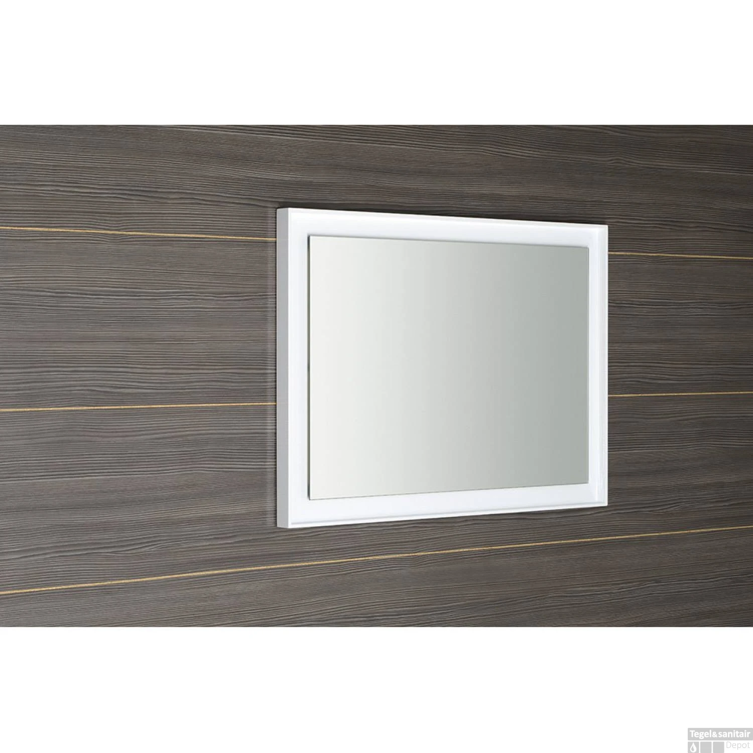 Badkamerspiegel Sapho Flut 60x80 Cm LED-Verlichting Omlijsting Wit 8 Badkamerspiegel Sapho Flut 60x80 Cm LED-Verlichting Omlijsting Wit - Afbeelding 8