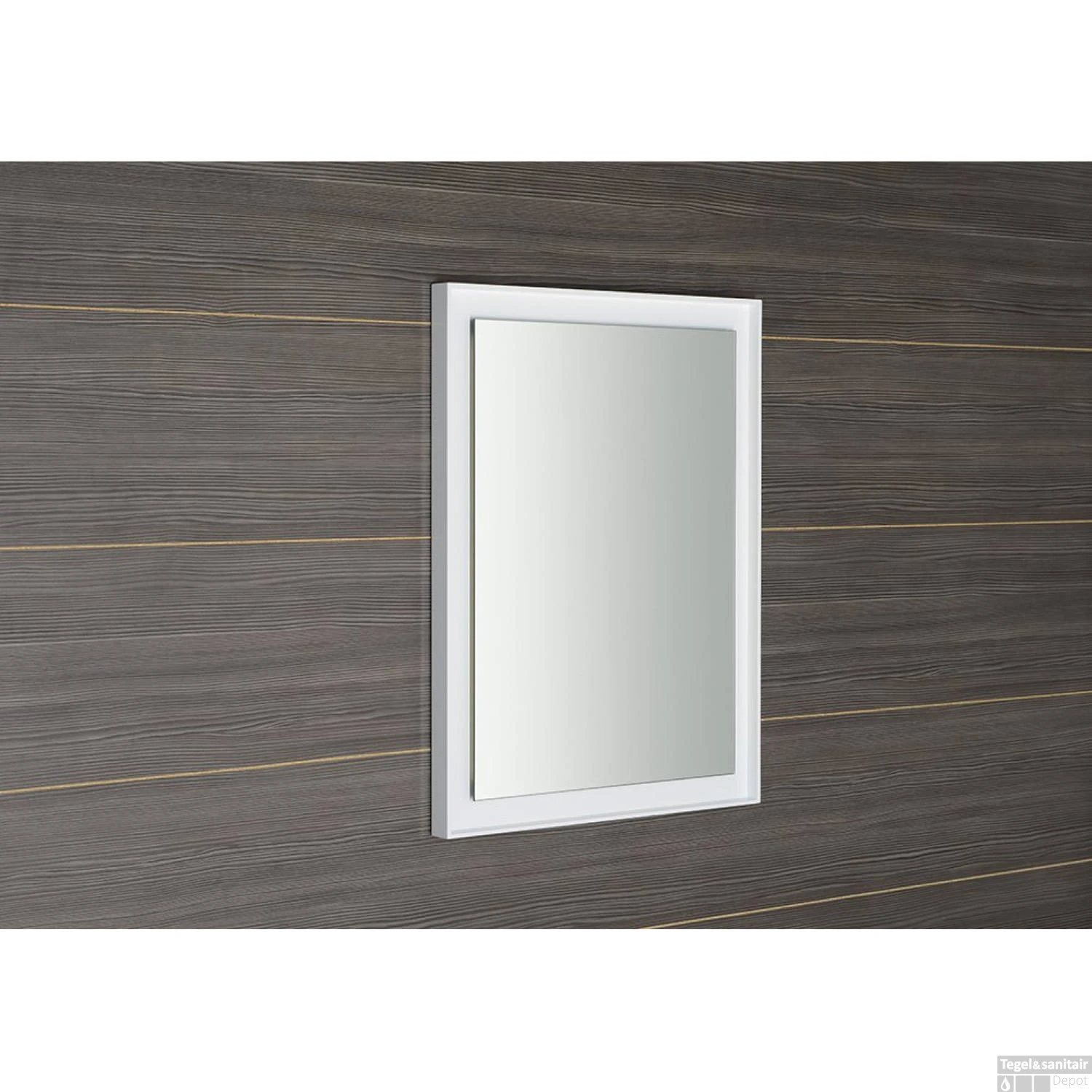 Badkamerspiegel Sapho Flut 60x80 Cm LED-Verlichting Omlijsting Wit 9 Badkamerspiegel Sapho Flut 60x80 Cm LED-Verlichting Omlijsting Wit - Afbeelding 9