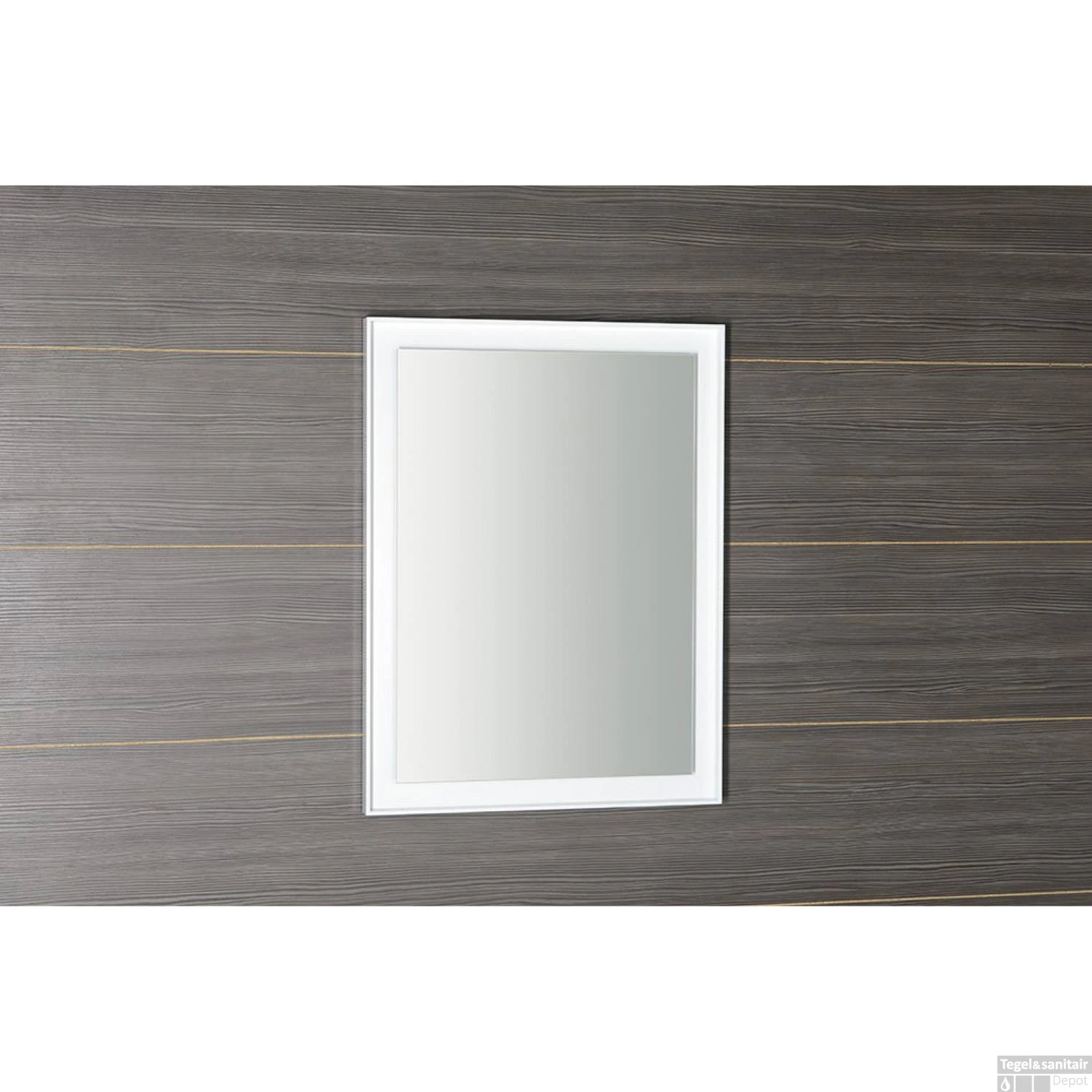 Badkamerspiegel Sapho Flut 60x80 Cm LED-Verlichting Omlijsting Wit 10 Badkamerspiegel Sapho Flut 60x80 Cm LED-Verlichting Omlijsting Wit - Afbeelding 10