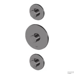 Inbouw Thermostaat Lagoo Garda Met 3-weg Omstel En Stopkraan Gunmetal