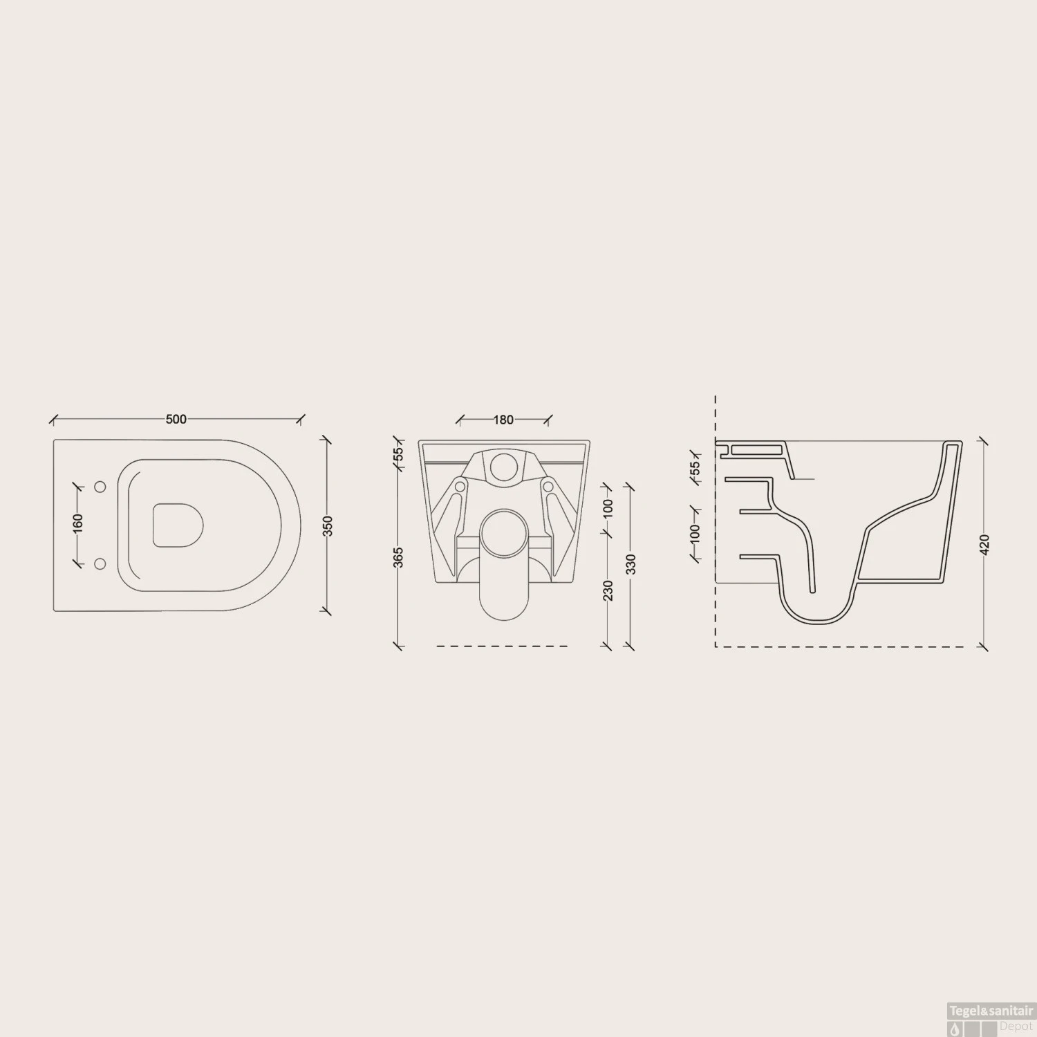 Geberit UP320 Toiletset Wandcloset Salenzi Civita Mat Wit Met Sigma 01 Drukplaat - Afbeelding 11
