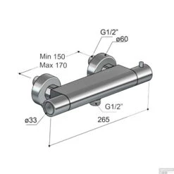 Douchethermostaat Hotbath Gringo Onderaansluiting 2-knop Chroom -Duravit Verkoop gr008cr douchethermostaat hotbath gringo onderaansluiting 2 knop chroom tech