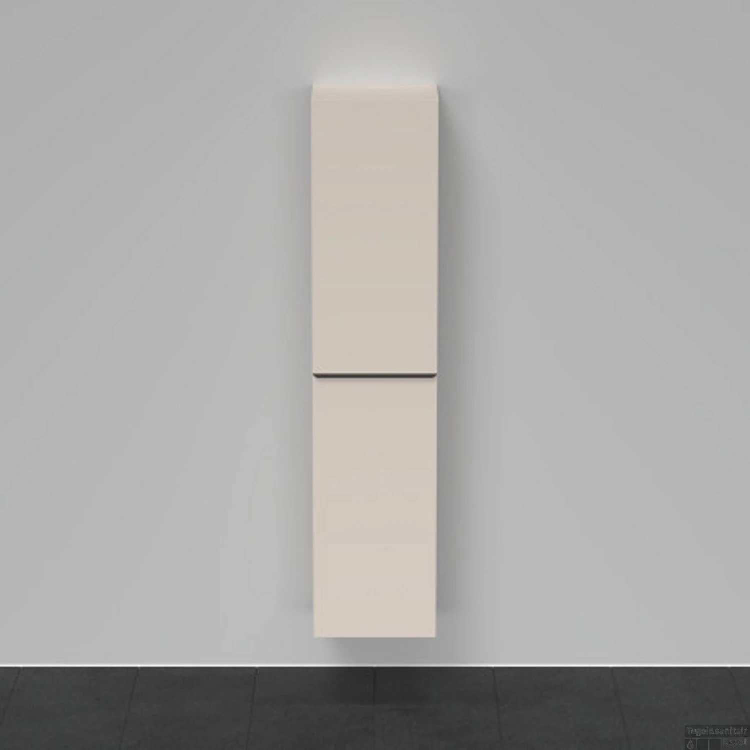 Hoge Kast Duravit D-Neo Kolomkast Wand 176 Cm Linksdraaiend Mat Taupe - Afbeelding 2