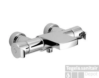 Huber Atelier Bad/douche Thermostaatkraan Zonder Handdoucheset Chroom 522.01H.CR 2 Huber Atelier Bad/douche Thermostaatkraan Zonder Handdoucheset Chroom 522.01H.CR - Afbeelding 2