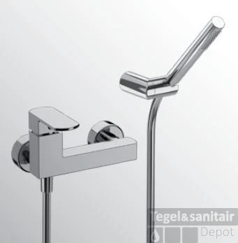 Huber Dado Douchemengkraan Met Handdoucheset Chroom DD.000450.21 2 Huber Dado Douchemengkraan Met Handdoucheset Chroom DD.000450.21 - Afbeelding 2