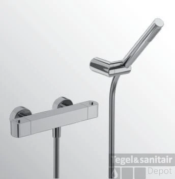 Huber Dado Douchethermostaatkraan Met Handdoucheset Chroom DD.D01010.21 2 Huber Dado Douchethermostaatkraan Met Handdoucheset Chroom DD.D01010.21 - Afbeelding 2