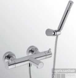 Huber Kiruna Bad/douchethermostaat Met Douchegarnituur Chroom KR.D23010.21