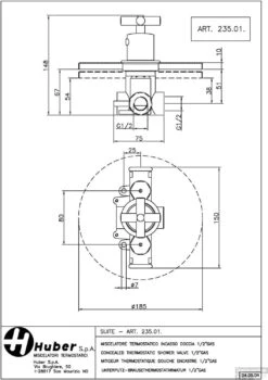 Huber Suite Inbouw Thermostaat Zonder Stopkraan 23501HNS