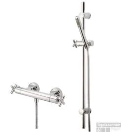 Tegeldepot Woonwinkel -Duravit Verkoop huber suite opbouw douchethermostaat met glijstangset 190st01hcr 1