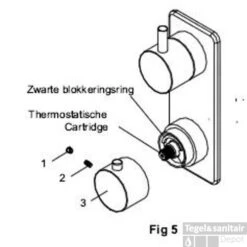 Inbouw Douchethermostaat Wiesbaden Caral Tbv Regendouche Geborsteld Staal (incl Inbouwdeel) -Duravit Verkoop inbouw muurkraan wiesbaden caral tbv regendouche chroom instructie 1