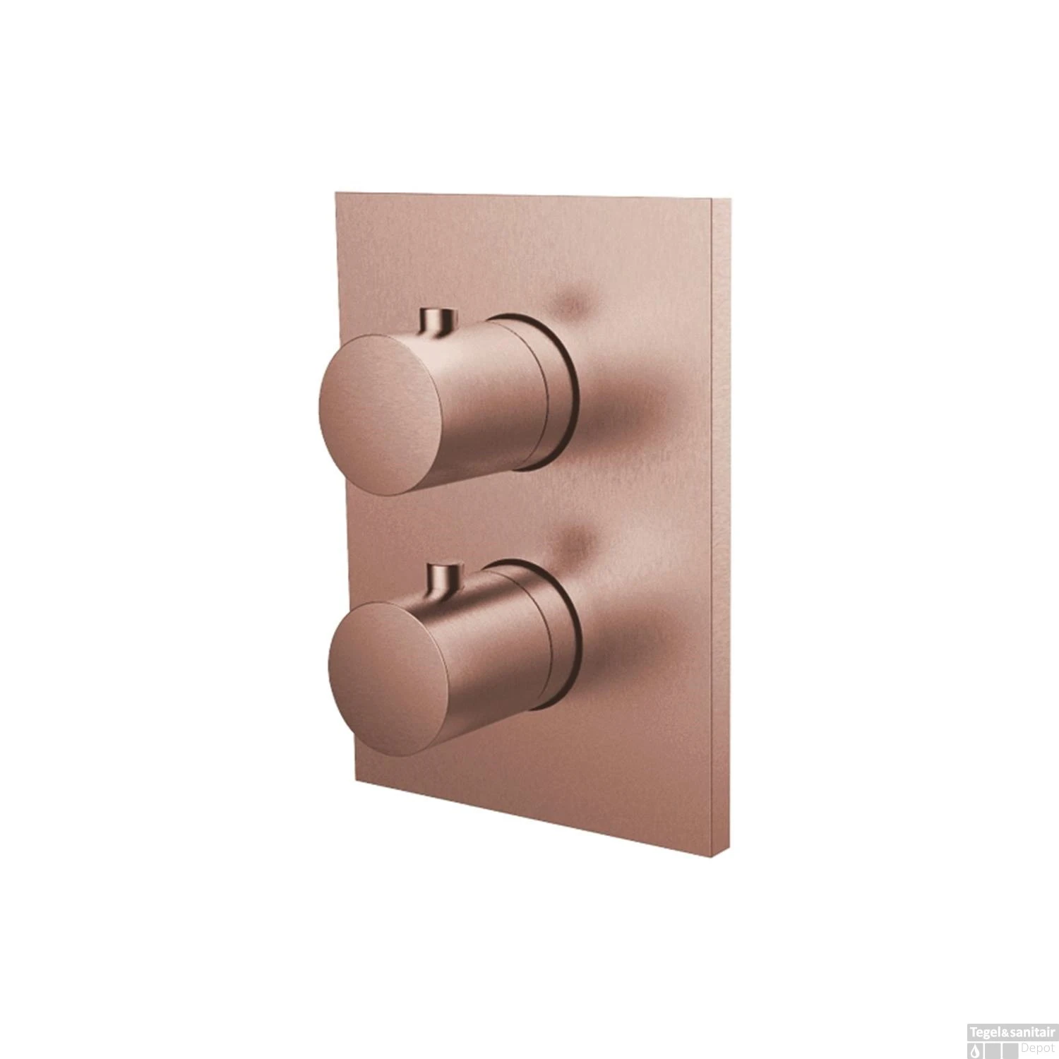 Inbouw Douchekraan 3-Weg Herzbach Design IX Thermostatisch PVD-Coating Koper