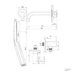Inbouwthermostaatset Brauer Chrome Incl Baduitloop En 3 Standen Handdouche Chroom -Duravit Verkoop inbouwthermostaatset brauer chrome incl baduitloop en 3 standen handdouche chroom tec