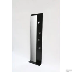 INK Fonteinplanchet Note Staal Inclusief Spiegel Mat Zwart 20x72 Cm