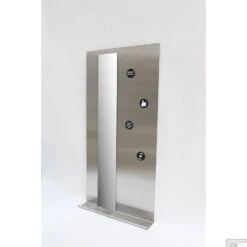 INK Fonteinplanchet Note Staal Inclusief Spiegel RVS Geborsteld 36x72 Cm