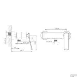 Opbouw Douchekraan Sapho Jumper Mengkraan 1-hendel Rechts Chroom -Duravit Verkoop jm011 opbouw douchekraan sapho jumper mengkraan 1 hendel rechts chroom 5