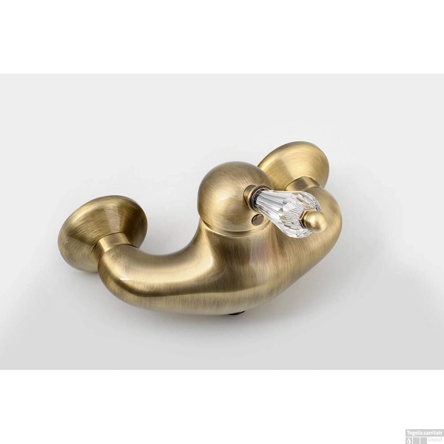 Opbouw Douchekraan Sapho Kirké Mengkraan Retro Kristal 1-hendel Brons 2 Opbouw Douchekraan Sapho Kirké Mengkraan Retro Kristal 1-hendel Brons - Afbeelding 2