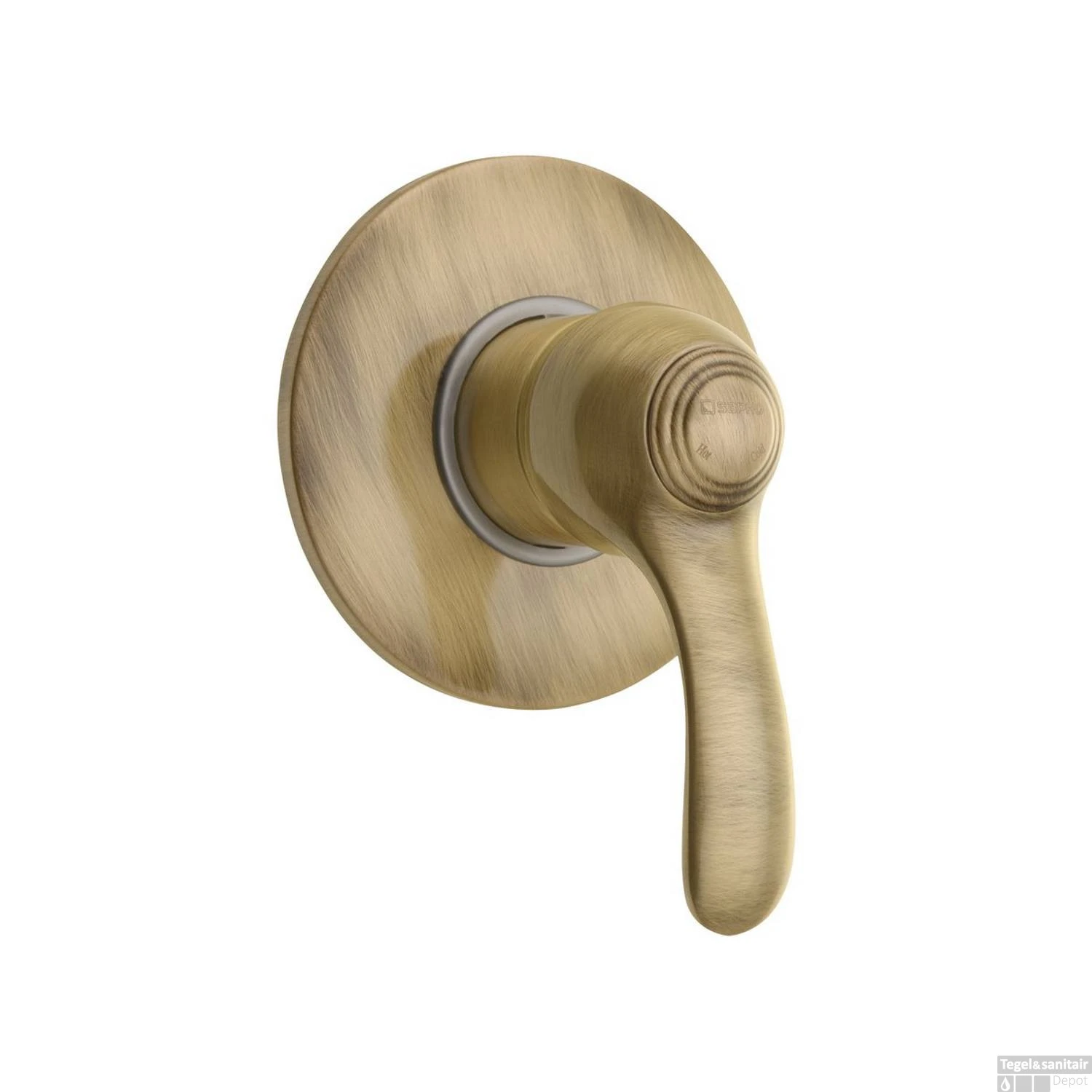 Douchekraan Inbouw Sapho Kirké Mengkraan Afbouwdeel 1-weg Brons (incl. Inbouwdeel)