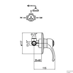 Douchekraan Inbouw Sapho Kirké Mengkraan Afbouwdeel 1-weg Goud (incl. Inbouwdeel) -Duravit Verkoop ki41z douchekraan inbouw sapho kirk mengkraan afbouwdeel 1 weg goud incl. inbouwdeel 2