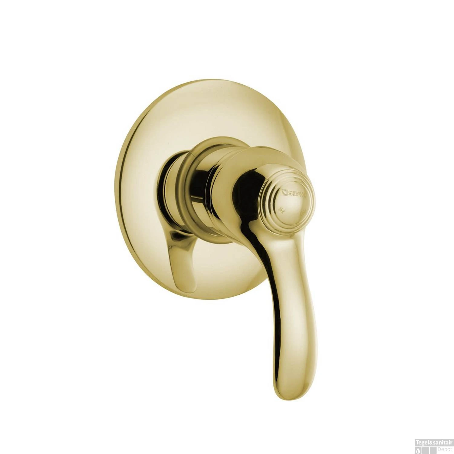 Douchekraan Inbouw Sapho Kirké Mengkraan Afbouwdeel 1-weg Goud (incl. Inbouwdeel)