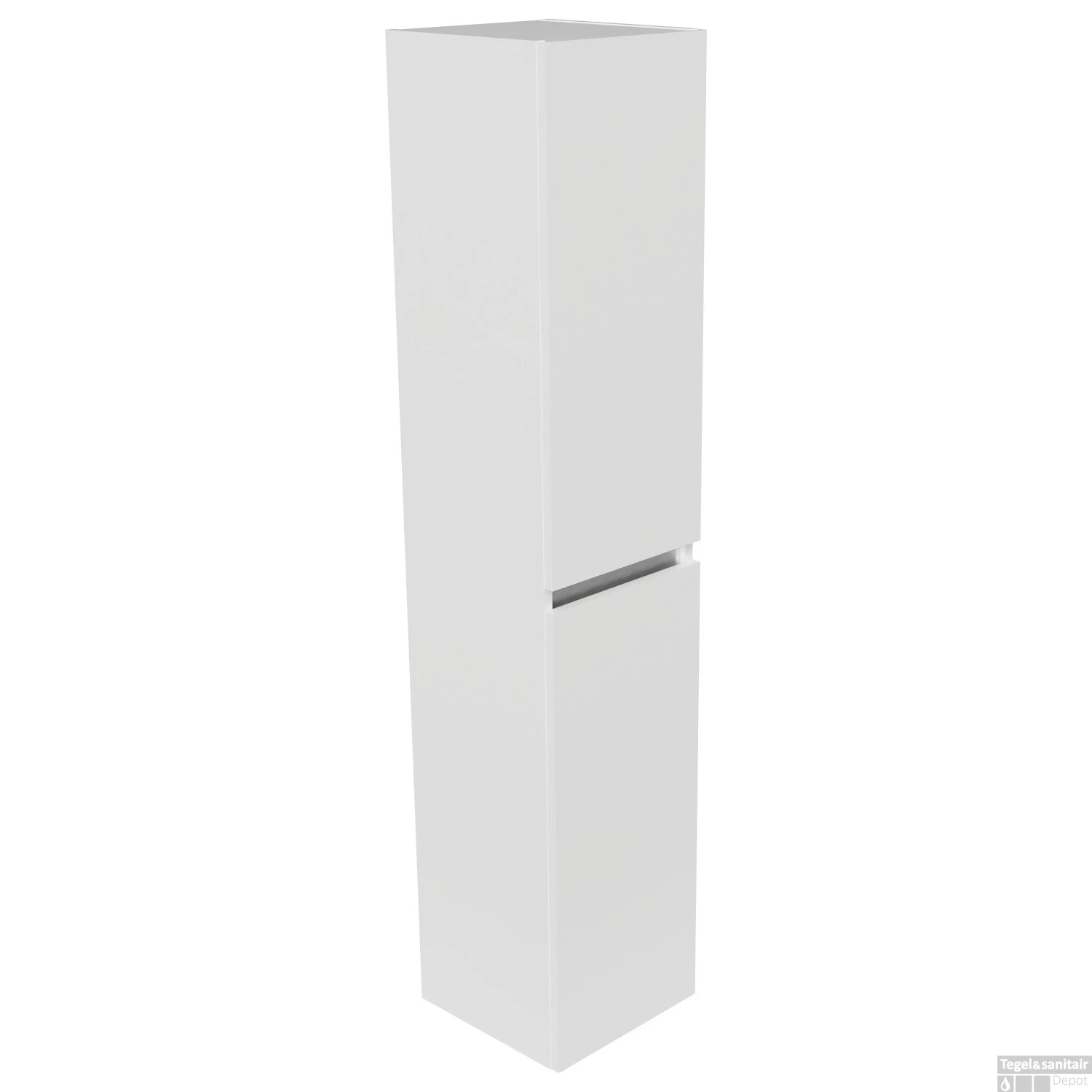 Kolomkast Arcqua Luna Badmeubel 170 Cm Greeploos MDF Hoogglans Wit 2 Kolomkast Arcqua Luna Badmeubel 170 Cm Greeploos MDF Hoogglans Wit - Afbeelding 2