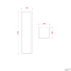 Kolomkast Boss & Wessing Sally 135x35x35 Cm Greeploos Hoogglans Wit -Duravit Verkoop kolomkast creavit sally 135x35x35 cm greeploos hoogglans wit tech