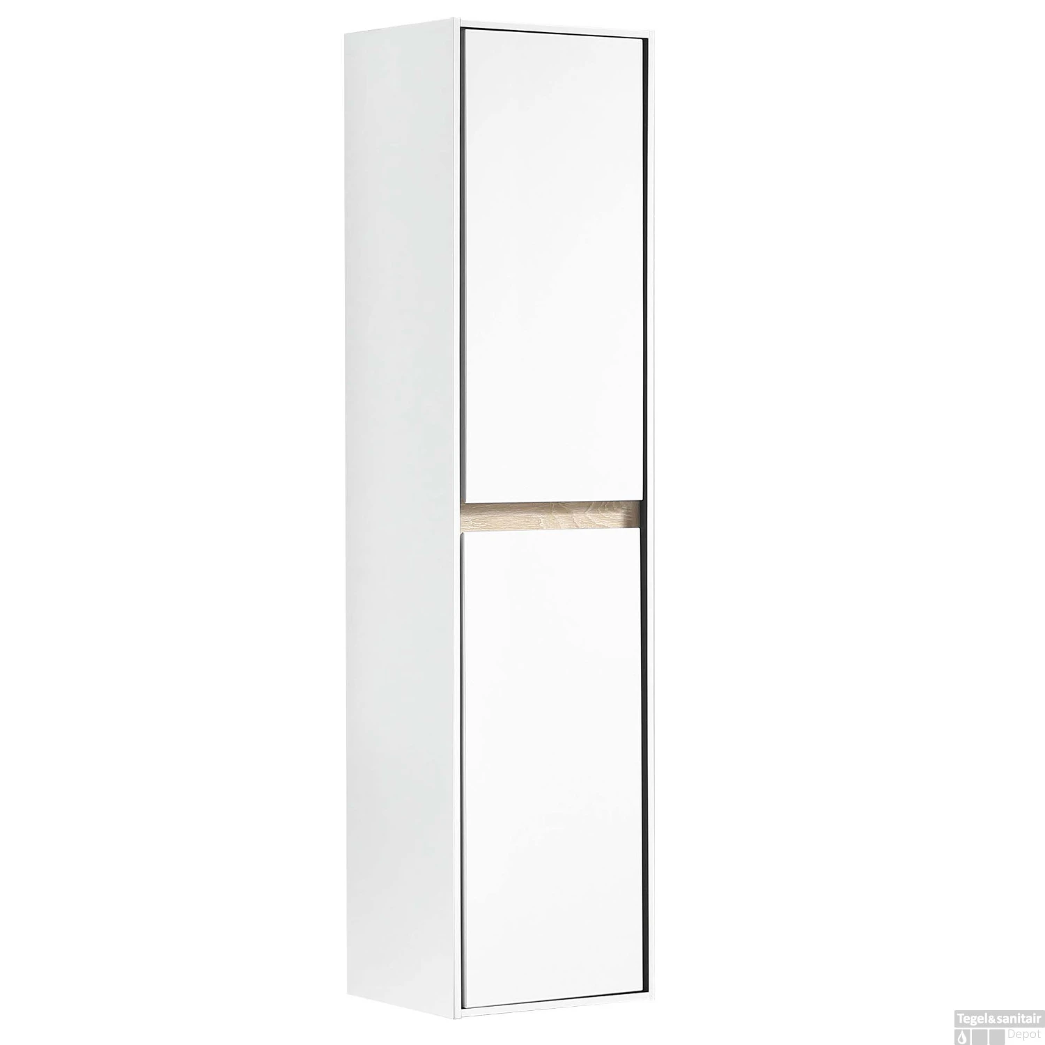 Kolomkast Differnz Providence 160x40x30 Cm Links-Rechts Wit