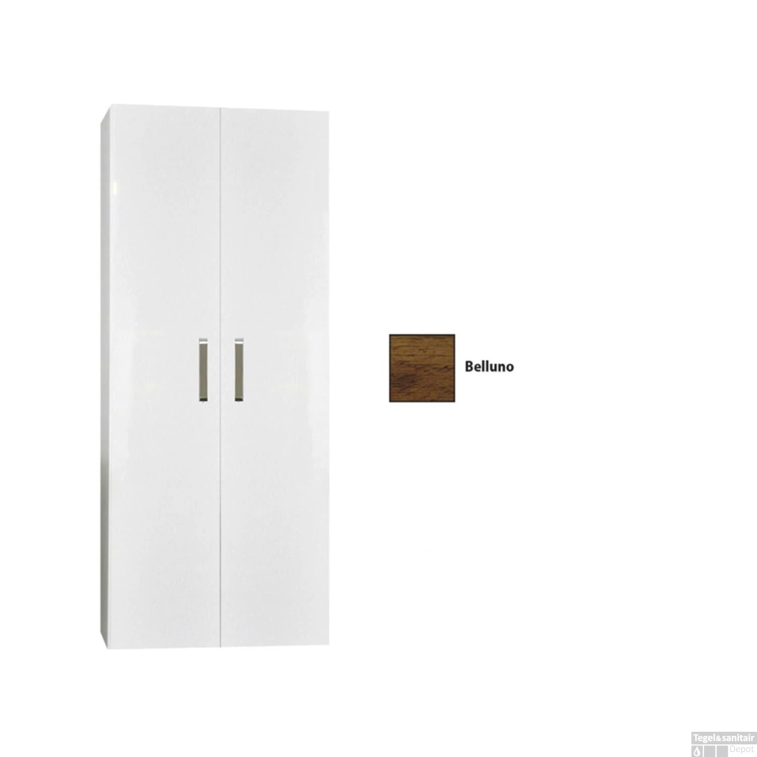 Kolomkast Dubbel Sanicare Q9/Q10/Q11 Soft-Closing Deuren Chromen Greep 160x67x32 Cm Belluno 1 Kolomkast Dubbel Sanicare Q9/Q10/Q11 Soft-Closing Deuren Chromen Greep 160x67x32 Cm Belluno