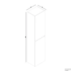 Kolomkast Sanilux Infinity 160x35x35 Cm Hoogglans Wit 7 Kolomkast Sanilux Infinity 160x35x35 Cm Hoogglans Wit -Duravit Verkoop kolomkast infinity 1
