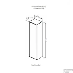 Kolomkast Sanicare Q6/Q14/Q16 1 Soft-Closing Deur 160x33,5x32 Cm Grey-Wood 5 Kolomkast Sanicare Q6/Q14/Q16 1 Soft-Closing Deur 160x33,5x32 Cm Grey-Wood -Duravit Verkoop kolomkast sanicare 1 soft closing deur chromen greep 160x33 5x32 tech 3