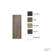 Kolomkast Sanicare Q4/Q15 1 Soft-Closing Deur 90x33,5x32 Cm Schots-Eiken