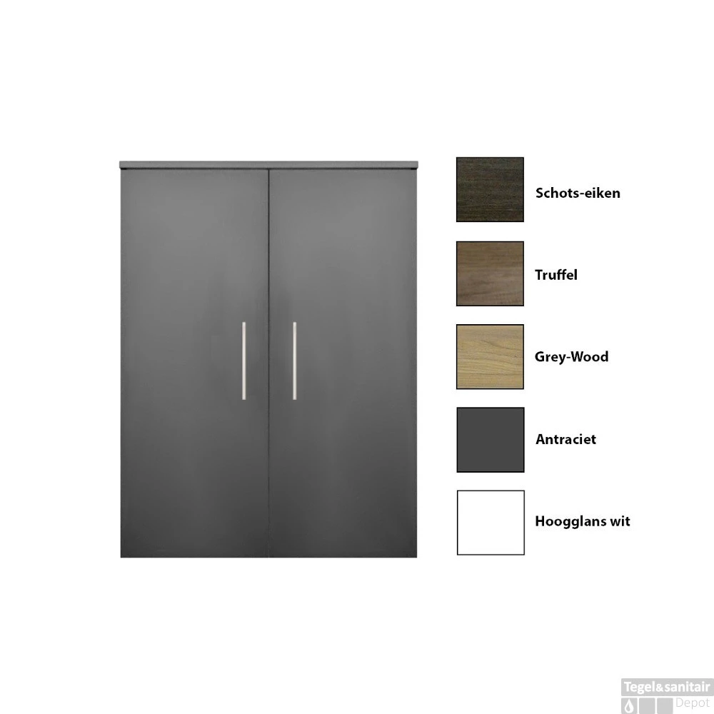 Kolomkast Sanicare Q4/Q15 2-Deurs Soft-Closing 90x67x32 Cm Truffel 1 Kolomkast Sanicare Q4/Q15 2-Deurs Soft-Closing 90x67x32 Cm Truffel