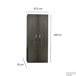 Kolomkast Sanicare Q1/Q12/Q17 2-Deurs Soft-Closing Chromen Greep 160x67x32 Cm Antraciet 7 Kolomkast Sanicare Q1/Q12/Q17 2-Deurs Soft-Closing Chromen Greep 160x67x32 Cm Antraciet -Duravit Verkoop kolomkast sanicare q1q4q12 2 deurs soft closing chromen greep 160x67x32 tech 1