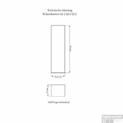 Kolomkast Sanicare Q2/Q3/Q8 Soft-Close Deur 90x33,5x32 Cm Belluno -Duravit Verkoop kolomkast sanicare q2q3q8 soft close deur inliggende alu greep 90x33 5x32 tech 4 1