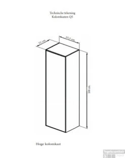 Kolomkast Sanicare Q5 1 Soft-Close Deur 160 Cm Belluno -Duravit Verkoop kolomkast sanicare q5 1 soft close deur 160 tech 4 1