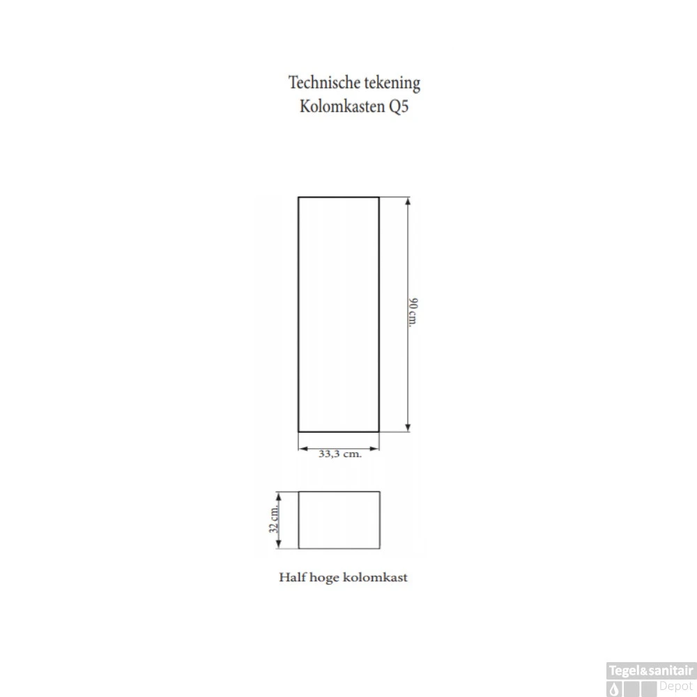 Kolomkast Sanicare Q5 1 Soft-Close Deur 90 Cm Antraciet 3 Kolomkast Sanicare Q5 1 Soft-Close Deur 90 Cm Antraciet - Afbeelding 3