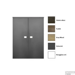 Kolomkast Sanicare Q5 2 Soft-Close Deuren 90 Cm Antraciet