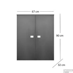 Kolomkast Sanicare Q5 2 Soft-Close Deuren 90 Cm Antraciet -Duravit Verkoop kolomkast sanicare q5 2 soft close deuren 90 tech 1