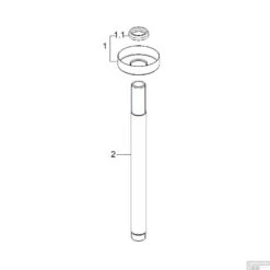 Luxe Douche-Arm Wiesbaden Rond Plafondbevestiging 20 Cm Geborsteld Koper -Duravit Verkoop luxe douche arm wiesbaden 20 cm geborsteld koper tech1