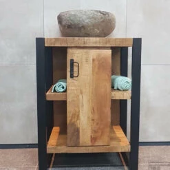 Onderkast Boss & Wessing Mineola Mango Wood 60x40x81cm Met Mat Zwart Metaal 5 Onderkast Boss & Wessing Mineola Mango Wood 60x40x81cm Met Mat Zwart Metaal -Duravit Verkoop mineola