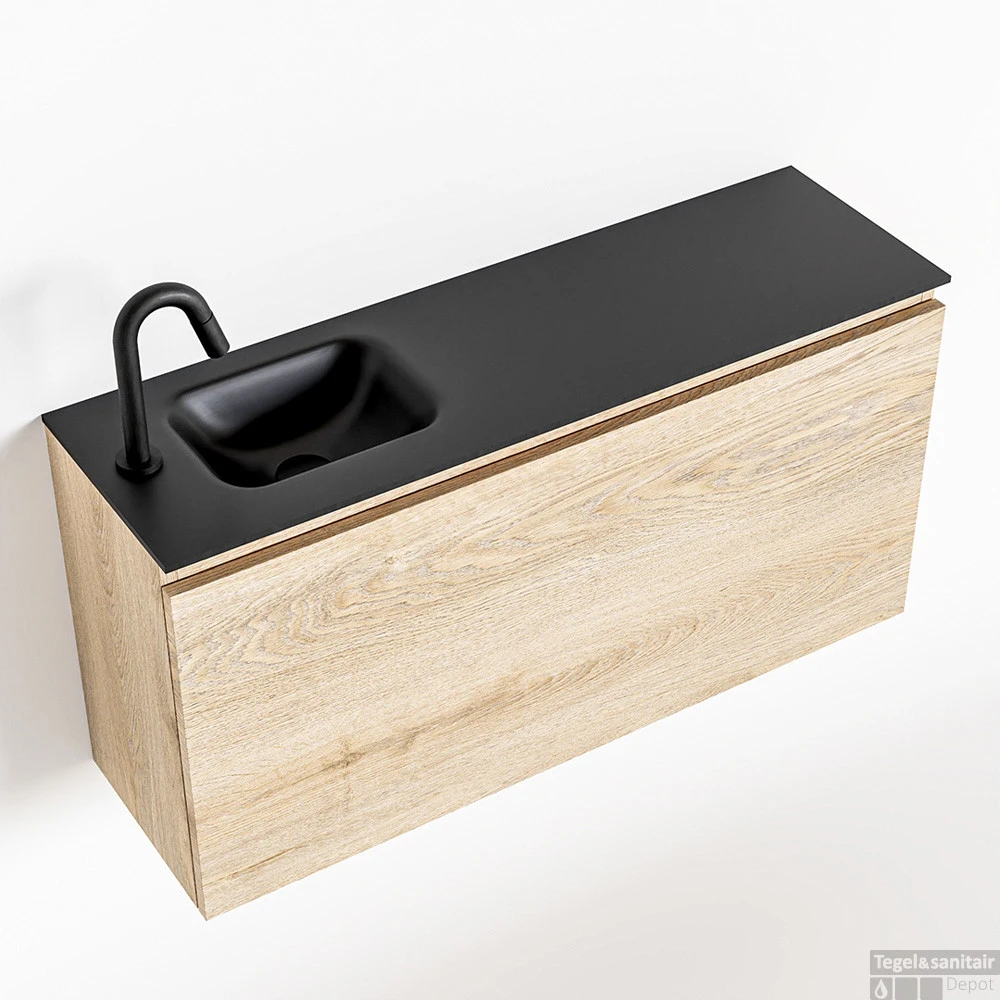 MONDIAZ OLAN 100cm Toiletmeubel Washed_oak. LEX Wastafel Urban Links 1 Kraangat 1 MONDIAZ OLAN 100cm Toiletmeubel Washed_oak. LEX Wastafel Urban Links 1 Kraangat