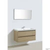 Badkamermeubelset Sanilux Trendline 100x47x50 Cm 1 Kraangat Light Wood