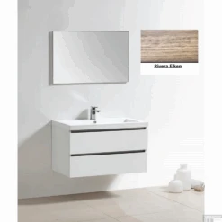 Badkamermeubelset Sanilux Trendline 100x47x50 Cm 1 Kraangat Riviera Eiken