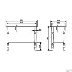Onderkast Sapho Cimbura 80x50x75cm Gebeitst Sparrenhout -Duravit Verkoop onderkast sapho cimbura 80x50x75cm gebeitst sparrenhout tech