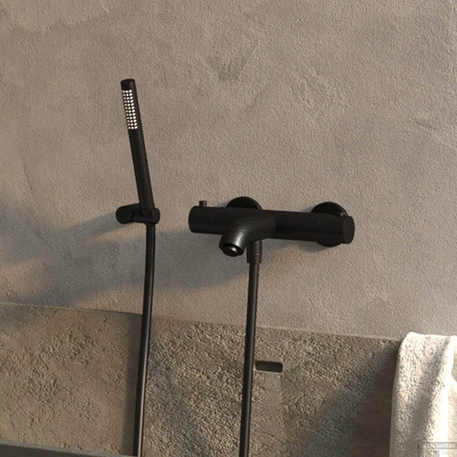 Opbouw Bad- En Douchekraan Brauer Black Thermostatisch Mat Zwart 3 Opbouw Bad- En Douchekraan Brauer Black Thermostatisch Mat Zwart - Afbeelding 3